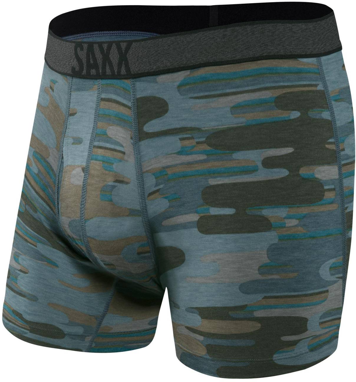 Saxx Viewfinder Baselayer Boxer M's Blue up in smoke camo S